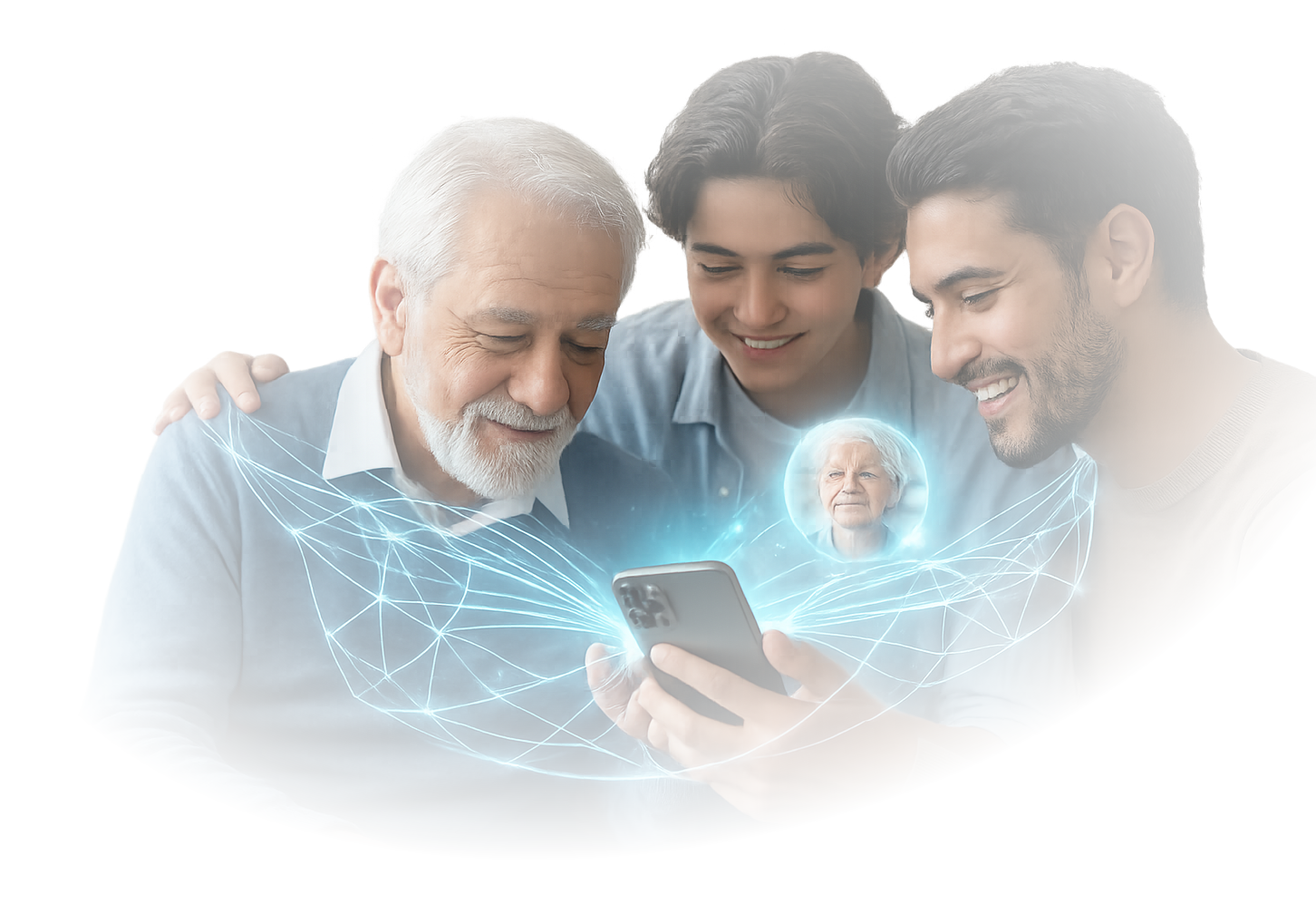 Familia usando Memoria Infinita